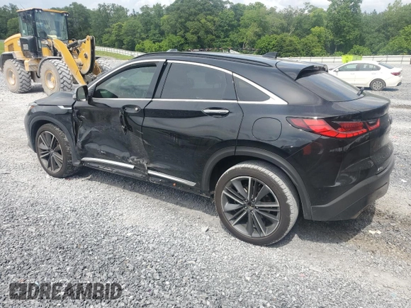 2024 Infiniti QX55 Luxe z VIN 3PCAJ5JR7RF111848, wystawiony jako Copart lot #60298415 z przebiegiem 32 458 mil mil oraz Szkoda całkowita • Salvage title. Historia ofert i sprzedaży dostępna na DreamBid. Obrazek 2.