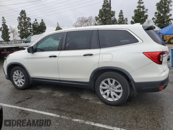 2019 Honda Pilot LX with VIN 5FNYF5H12KB015096, listed as a Copart auction lot 48802345 with 94,445 mi miles and Salvage Title. Bid and sale history available at DreamBid. Image 2.