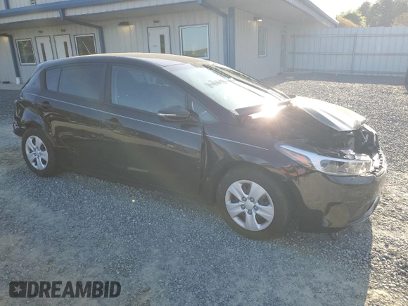 2017 Kia Forte5 LX with VIN KNAFK5A82H5705884, listed as a Copart auction lot 52519195 with 0 mi miles and Salvage Title. Bid and sale history available at carsss.com. Image 4.