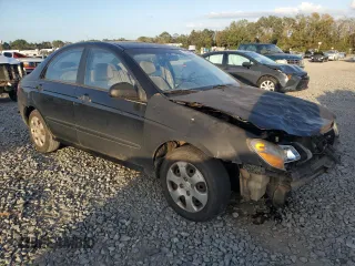 2009 Kia Spectra EX with VIN KNAFE221395599681, listed as a Copart auction lot 76535484 with 350,011 mi miles and Salvage Title. Bid and sale history available at carsss.com. Image 4.