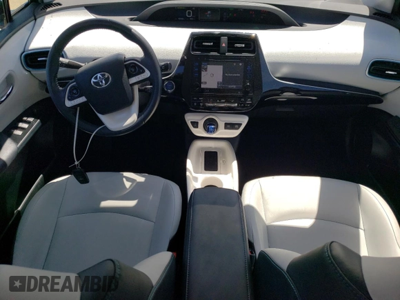 2017 Toyota Prius Two with VIN JTDKARFU4H3542555, listed as a Copart auction lot 61615895 with 52,600 mi miles and Salvage title. Bid and sale history available at DreamBid. Image 8.
