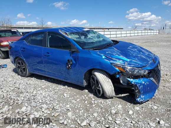 2024 Nissan Sentra SV with VIN 3N1AB8CV0RY375199, listed as a Copart auction lot 50253055 with 11,557 mi miles and Salvage Title. Bid and sale history available at DreamBid. Image 4.