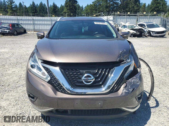 2015 Nissan Murano Platinum with VIN 5N1AZ2MH8FN225229, listed as a Copart auction lot 62321005 with 122,316 mi miles and Salvage title. Bid and sale history available at DreamBid. Image 5.