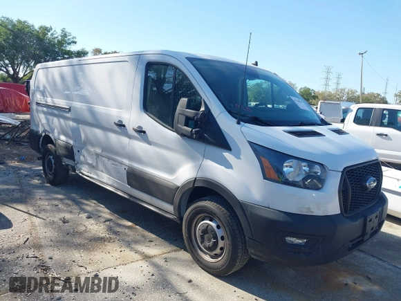2023 Ford Transit Cargo with VIN 1FTBR1Y82PKA22661, listed as a IAAI auction lot 41768039 with 30,800 mi miles and . Bid and sale history available at DreamBid. Image 1.