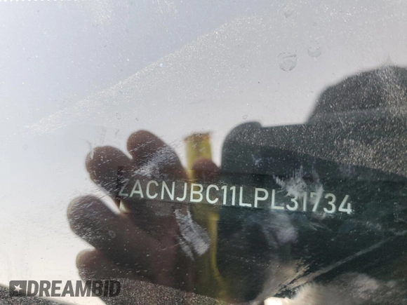 2020 Jeep Renegade Trailhawk z VIN ZACNJBC11LPL31734, wystawiony jako Copart lot #67202952 z przebiegiem 12 368 mil mil oraz Nie do naprawy • Non repairable. Historia ofert i sprzedaży dostępna na DreamBid. Obrazek 12.