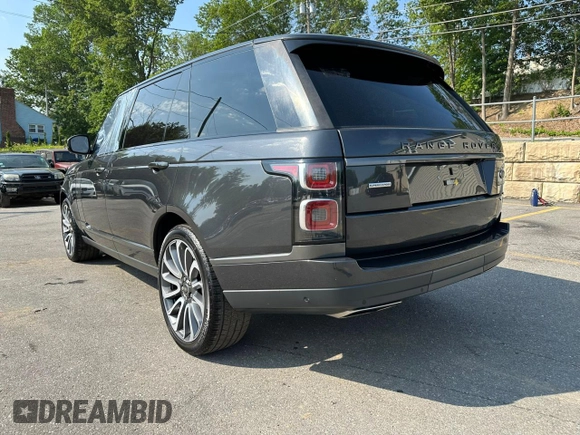 2019 Land Rover Range Rover with VIN SALGS5RE9KA528226, listed as a Copart auction lot 60043915 with 98,488 mi miles and Clean title. Bid and sale history available at DreamBid. Image 2.
