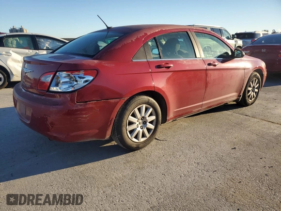 2008 Chrysler Sebring LX with VIN 1C3LC46K58N182219, listed as a Copart auction lot 80479954 with 195,194 mi miles and Salvage Title. Bid and sale history available at carsss.com. Image 3.