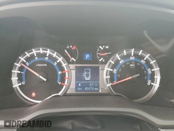 2018 Toyota 4Runner SR5 z VIN JTEBU5JR0J5542125, wystawiony jako Copart lot #57633255 z przebiegiem 45 474 mil mil oraz Szkoda całkowita • Salvage title. Historia ofert i sprzedaży dostępna na DreamBid. Obrazek 9.
