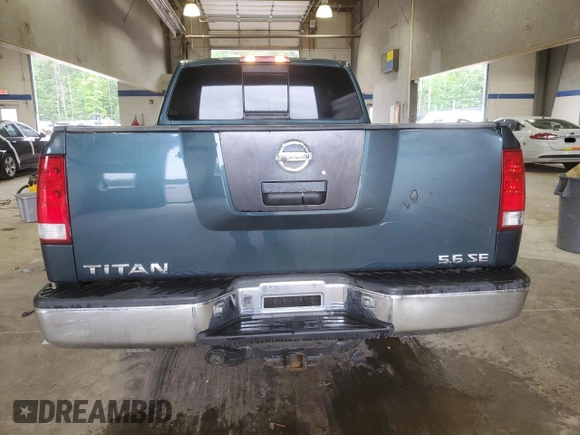 2004 Nissan Titan SE with VIN 1N6AA06B84N566360, listed as a Copart auction lot 57933105 with 133,066 mi miles and Salvage title. Bid and sale history available at DreamBid. Image 6.