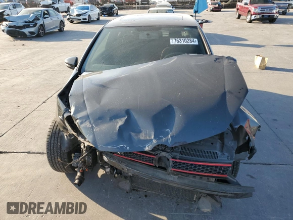 2011 Volkswagen GTI w/Sunroof with VIN WVWEV7AJ5BW090754, listed as a Copart auction lot 76310284 with 135,123 mi miles and Salvage Title. Bid and sale history available at carsss.com. Image 5.