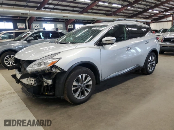 2016 Nissan Murano S z VIN 5N1AZ2MH2GN155468, wystawiony jako Copart lot #57147395 z przebiegiem 111 900 mil mil oraz Szkoda całkowita • Salvage title. Historia ofert i sprzedaży dostępna na DreamBid. Obrazek 1.