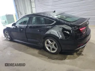 2018 Audi S5 Sportback Prestige z VIN WAUC4CF5XJA098033, wystawiony jako Copart lot #51013425 z przebiegiem 76 525 mil mil oraz Szkody całkowita. Historia ofert i sprzedaży dostępna na DreamBid. Obrazek 2.