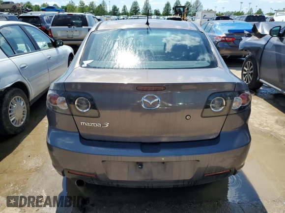 2007 Mazda 3 i Touring with VIN JM1BK12F771613103, listed as a Copart auction lot 52523994 with 259,387 mi miles and Salvage Title. Bid and sale history available at DreamBid. Image 6.