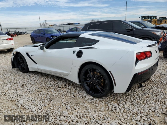 2018 Chevrolet Corvette 2LT with VIN 1G1YD2D70J5101448, listed as a Copart auction lot 43195995 with 34,473 mi miles and Salvage Title. Bid and sale history available at DreamBid. Image 2.