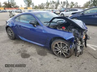 2023 Toyota GR86 with VIN JF1ZNBC11P8764160, listed as a Copart auction lot 89409965 with 12,480 mi miles and Salvage Title. Bid and sale history available at carsss.com. Image 4.