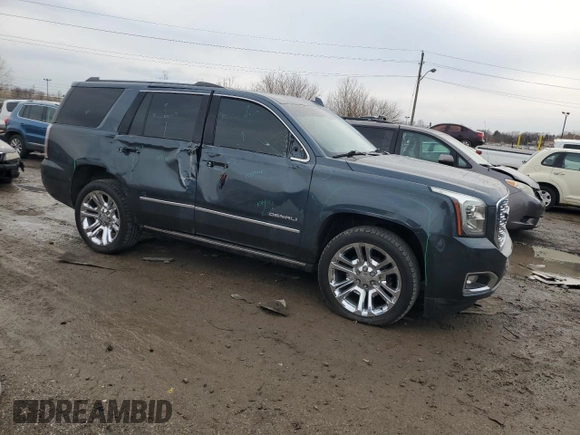 2019 GMC Yukon Denali with VIN 1GKS2CKJ3KR378827, listed as a Copart auction lot 45002325 with 74,283 mi miles and Salvage Title. Bid and sale history available at carsss.com. Image 4.