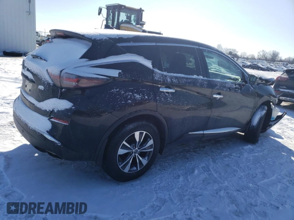 2020 Nissan Murano S with VIN 5N1AZ2AS4LN167339, listed as a Copart auction lot 45813445 with Not Provided miles and Salvage Title. Bid and sale history available at DreamBid. Image 3.