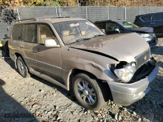 2002 Lexus LX 470 with VIN JTJHT00W723521181, listed as a Copart auction lot 78662114 with 281,941 mi miles and Salvage Title. Bid and sale history available at carsss.com. Image 4.
