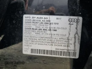 2018 Audi SQ5 Premium Plus with VIN WA1A4AFY5J2015637, listed as a Copart auction lot 79162774 with 106,848 mi miles and Salvage Title. Bid and sale history available at DreamBid. Image 16.