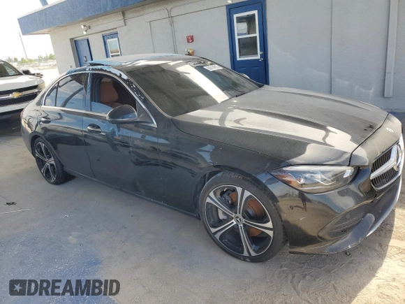 2022 Mercedes-Benz C 300 with VIN W1KAF4GB2NR018963, listed as a Copart auction lot 63814915 with Not provided miles and Clean title. Bid and sale history available at DreamBid. Image 4.