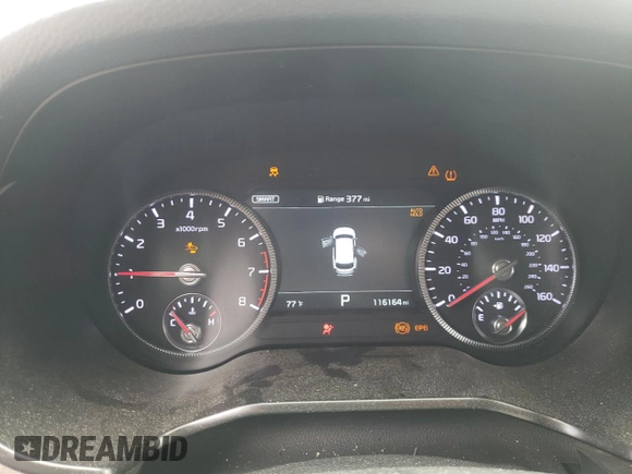 2020 Kia Telluride SX with VIN 5XYP5DHC6LG046677, listed as a Copart auction lot 57827335 with 116,164 mi miles and Salvage title. Bid and sale history available at DreamBid. Image 9.