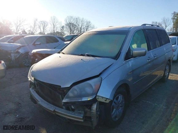 2007 Honda Odyssey EX-L with VIN 5FNRL38687B435062, listed as a IAAI auction lot 41580230 with 93,838 mi miles. Bid and sale history available at carsss.com. Image 2.