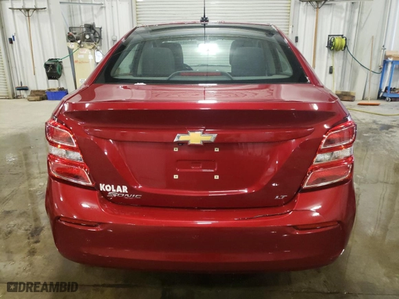 2017 Chevrolet Sonic LT with VIN 1G1JD5SH1H4125465, listed as a Copart auction lot 45568135 with 48,649 mi miles and Salvage Title. Bid and sale history available at carsss.com. Image 6.