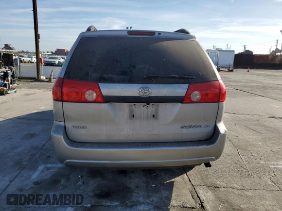 2008 Toyota Sienna CE with VIN 5TDZK23C08S126046, listed as a Copart auction lot 45389845 with 154,565 mi miles and Salvage Title. Bid and sale history available at carsss.com. Image 6.