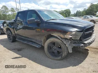 2018 Ram 1500 Express with VIN 1C6RR7KG9JS258692, listed as a Copart auction lot 54575175 with 143,949 mi miles and Salvage title. Bid and sale history available at DreamBid. Image 4.