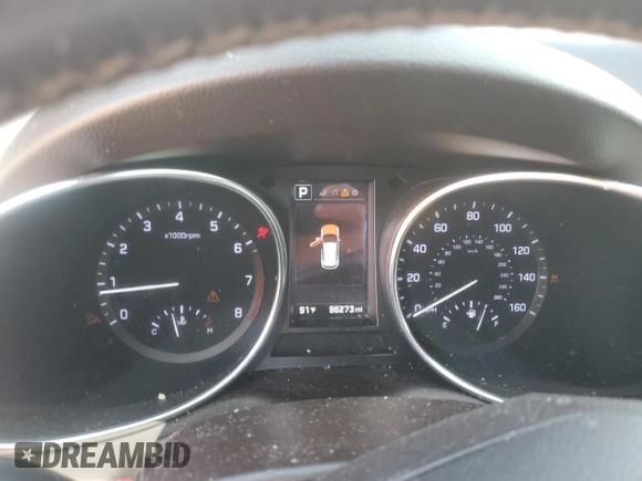 2017 Hyundai Santa Fe 2.4L with VIN 5XYZU3LB6HG415081, listed as a Copart auction lot 57816905 with 96,273 mi miles and Salvage title. Bid and sale history available at DreamBid. Image 9.