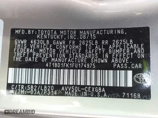 2015 Toyota Camry Hybrid LE with VIN 4T1BD1FK1FU174975, listed as a IAAI auction lot 42085034 with 54,728 mi miles. Bid and sale history available at carsss.com. Image 9.