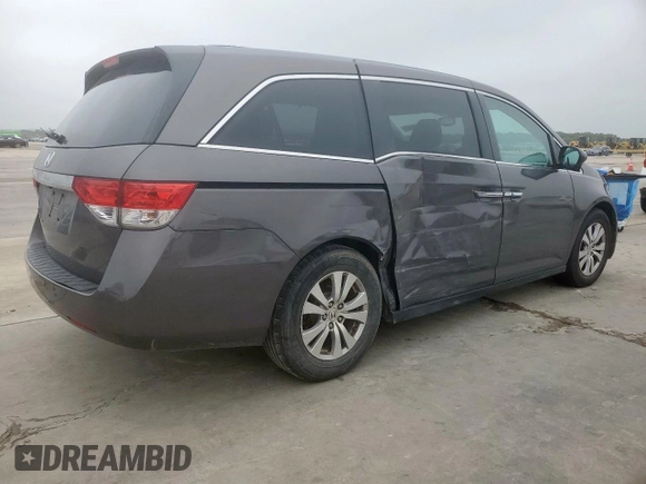 2016 Honda Odyssey EX-L with VIN 5FNRL5H63GB123050, listed as a Copart auction lot 55288945 with 96,613 mi miles and Salvage Title. Bid and sale history available at DreamBid. Image 3.