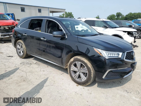 2020 Acura MDX with VIN 5J8YD4H39LL053717, listed as a Copart auction lot 59047285 with Not provided miles and Salvage title. Bid and sale history available at DreamBid. Image 4.
