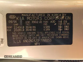 2015 Kia Soul with VIN KNDJN2A20F7768353, listed as a Copart auction lot 49320135 with 135,636 mi miles and Clean Title. Bid and sale history available at DreamBid. Image 13.