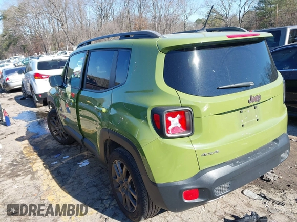 2016 Jeep Renegade Latitude with VIN ZACCJBBTXGPD18290, listed as a IAAI auction lot 41399537 with 49,749 mi miles. Bid and sale history available at carsss.com. Image 3.
