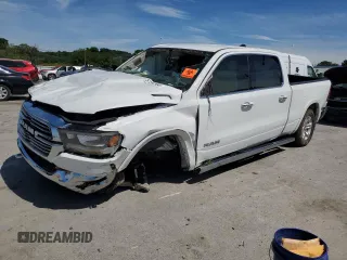 2022 Ram 1500 Laramie with VIN 1C6SRFRT7NN330119, listed as a Copart auction lot 57287954 with Not provided miles and Salvage title. Bid and sale history available at DreamBid. Image 1.
