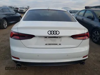 2019 Audi A5 Premium Plus with VIN WAUTNAF5XKA038370, listed as a Copart auction lot 79725944 with 76,009 mi miles and Salvage Title. Bid and sale history available at DreamBid. Image 6.