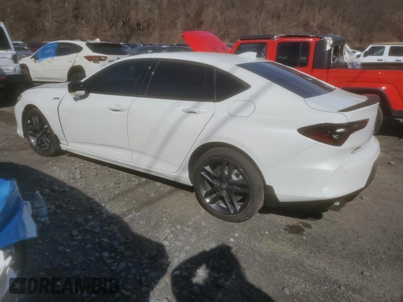 2025 Acura TLX w/A-Spec Package z VIN 19UUB6F5XSA000006, wystawiony jako Copart lot #58934895 z przebiegiem 671 mil mil oraz Szkoda całkowita • Salvage title. Historia ofert i sprzedaży dostępna na DreamBid. Obrazek 2.