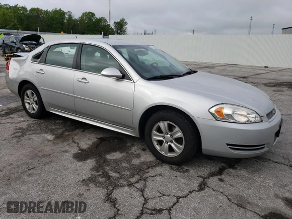 2015 Chevrolet Impala LS with VIN 2G1WA5E32F1123103, listed as a Copart auction lot 56298335 with 176,800 mi miles and Salvage title. Bid and sale history available at DreamBid. Image 4.
