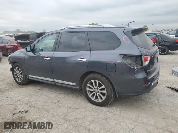 2014 Nissan Pathfinder Platinum with VIN 5N1AR2MN1EC682836, listed as a Copart auction lot 58405845 with 129,559 mi miles and Salvage title. Bid and sale history available at DreamBid. Image 2.