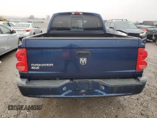 2007 Dodge Dakota SLT with VIN 1D7HE48K27S121781, listed as a Copart auction lot 43204335 with 157,654 mi miles and Salvage Title. Bid and sale history available at DreamBid. Image 6.