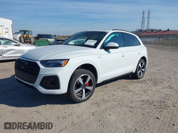 2024 Audi Q5 S line Premium Plus with VIN WA1EAAFY1R2143511, listed as a IAAI auction lot 40736946 with 1,125 mi miles and . Bid and sale history available at DreamBid. Image 18.