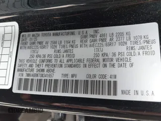 2025 Mazda CX-50 S Preferred z VIN 7MMVABBM7SN341657, wystawiony jako IAAI lot #42148357 z przebiegiem 2 861 mil mil oraz . Historia ofert i sprzedaży dostępna na DreamBid. Obrazek 9.