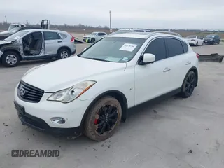 2014 Infiniti QX50 Journey with VIN JN1BJ0HP7EM210606, listed as a IAAI auction lot 41570750 with 1 mi miles. Bid and sale history available at carsss.com. Image 2.