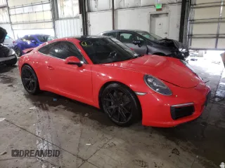 2017 Porsche 911 Carrera with VIN WP0AA2A90HS106569, listed as a Copart auction lot 70672552 with 48,652 mi miles. Bid and sale history available at carsss.com. Image 4.
