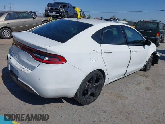 2016 Dodge Dart SE with VIN 1C3CDFAA7GD533501, listed as a IAAI auction lot 42663481 with 105,310 mi miles and . Bid and sale history available at DreamBid. Image 4.
