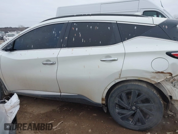 2017 Nissan Murano S with VIN 5N1AZ2MH0HN185795, listed as a IAAI auction lot 41557000 with 182,687 mi miles and . Bid and sale history available at DreamBid. Image 14.