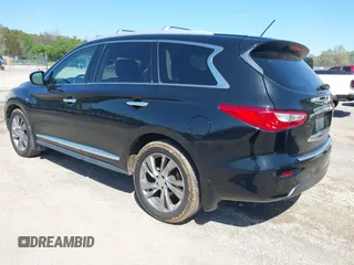 2015 Infiniti QX60 with VIN 5N1AL0MM7FC521714, listed as a IAAI auction lot 41897689 with 186,610 mi miles. Bid and sale history available at carsss.com. Image 3.