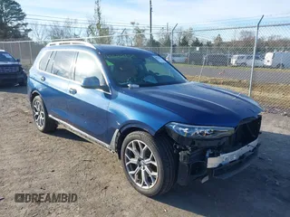 2020 BMW X7 xDrive40i with VIN 5UXCW2C06L9C38374, listed as a IAAI auction lot 40822950 with 39,358 mi miles. Bid and sale history available at carsss.com. Image 1.