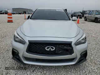 2020 Infiniti Q50 Luxe with VIN JN1EV7AP9LM207806, listed as a Copart auction lot 46036605 with 45,301 mi miles and Salvage Title. Bid and sale history available at DreamBid. Image 5.